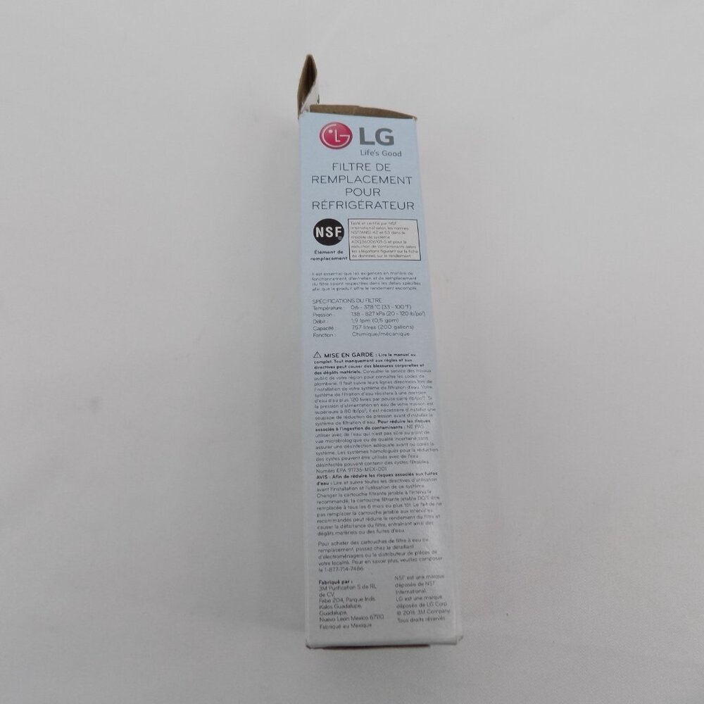 LG OEM Refrigerator Replacement Filter Model LT700P Part Number ADQ36006101 - Picture 7 of 7